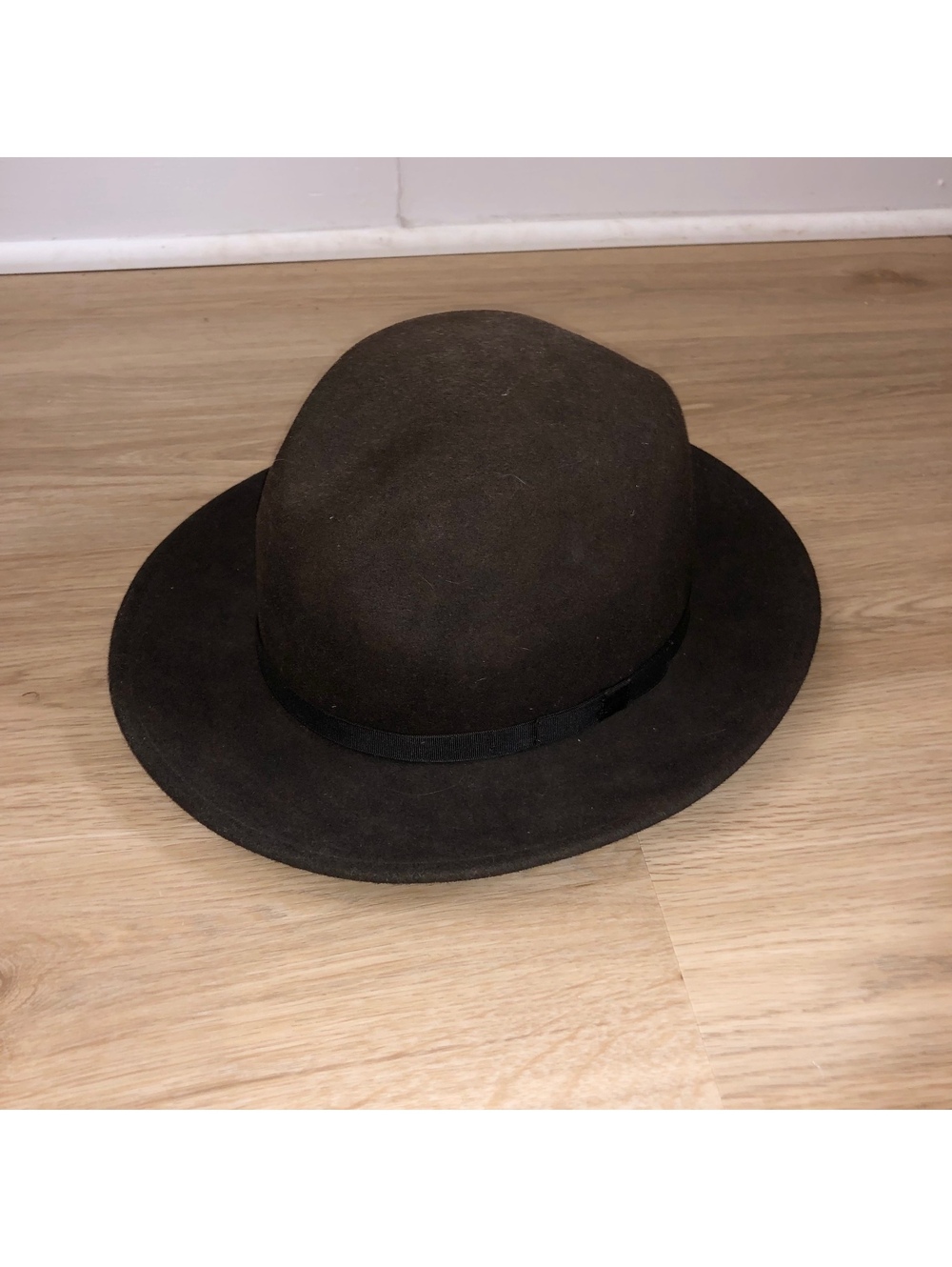 COUNTRY GENTLEMAN LITE FELT BROWN BLACK WOOL FEDORA WATER REPELLENT HAT MEDIUM